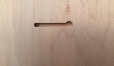 bamboo mounted photo hanger keyhole